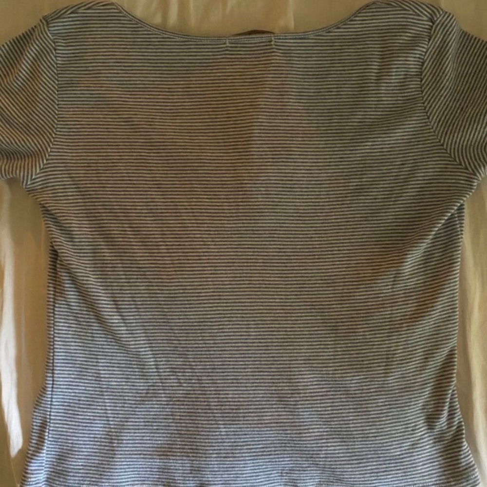 Brandy Melville blue and white striped Richie top - Picture 3 of 3